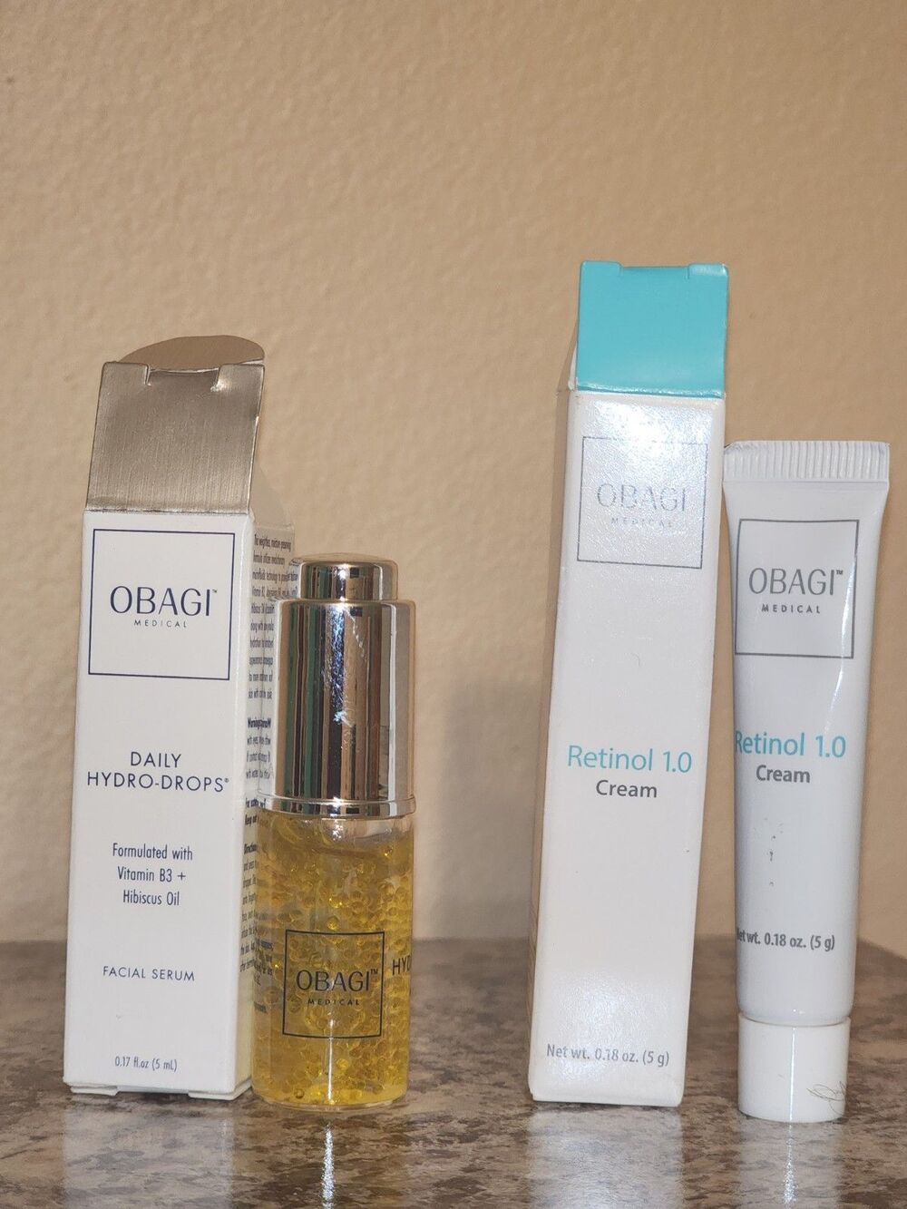 Obagi Retinol 1.0 and Daily Hydro Drops 2 Pc Bundle 5g/5ml*Authentic